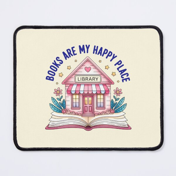 Item preview, Books are my Happy Place designed and sold by CharlottePlaceArt.