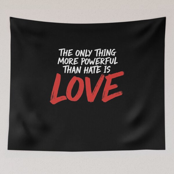 Item preview, Only Thing More Powerful Than Hate is love, resist designed and sold by Meryem Mamouni.