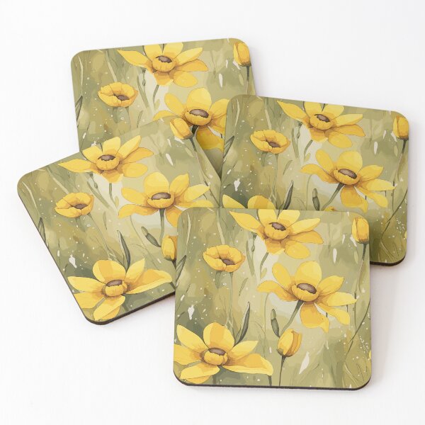 Item preview,  Meadow Yellow Flowers Seamless Pattern – Floral Surface Design designed and sold by sana designer.