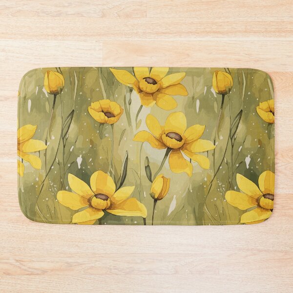 Item preview,  Meadow Yellow Flowers Seamless Pattern – Floral Surface Design designed and sold by sana designer.