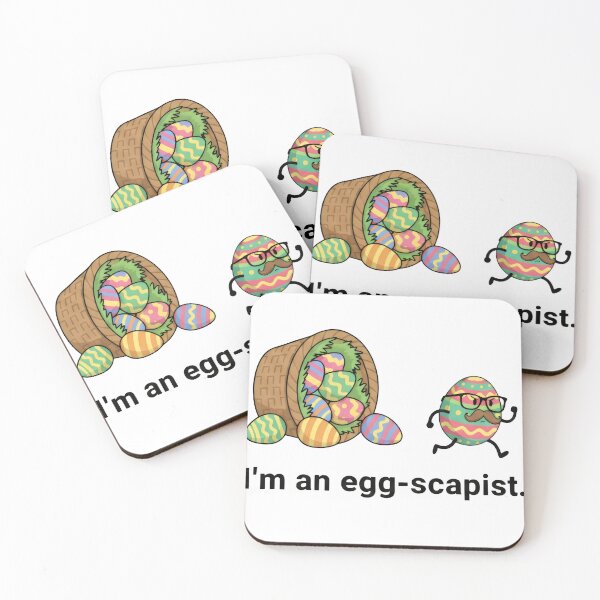 Item preview, I'm an Egg-scapist - Funny Running Easter Egg designed and sold by Studio23:45.