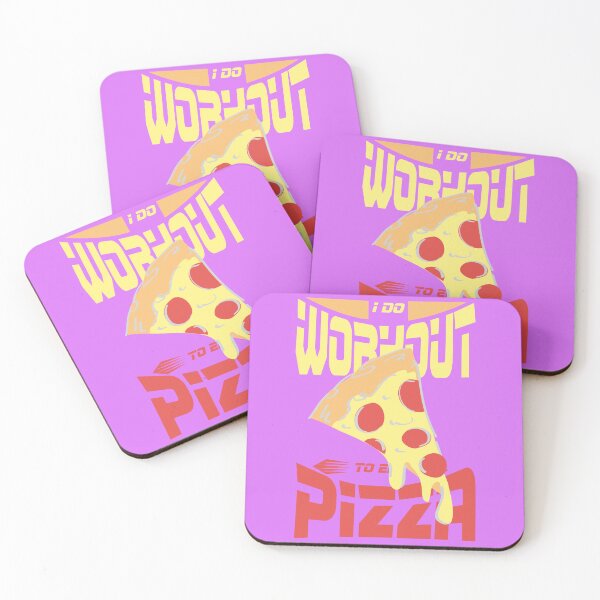 Item preview, I Do Workout to Eat Pizza - Funny Fitness & Pizza Lover Illustration designed and sold by Abaseen.