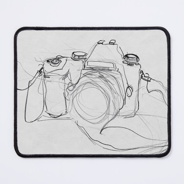 Item preview, Minimal Sketch of a Photo Camera designed and sold by SleekLineSketches.