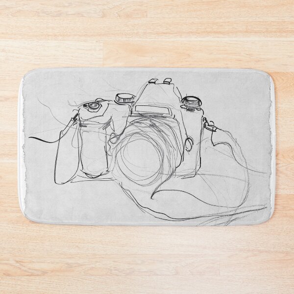 Item preview, Minimal Sketch of a Photo Camera designed and sold by SleekLineSketches.