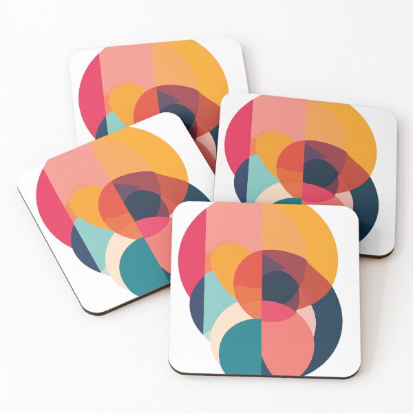 Item preview, Colorful Abstract Circles – Modern Geometric Overlap Design designed and sold by Genzify.