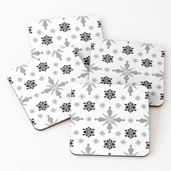 Item preview, Seamless Tribal Floral Folk Pattern in Black and White Ethnic Style. designed and sold by kasune-shop.