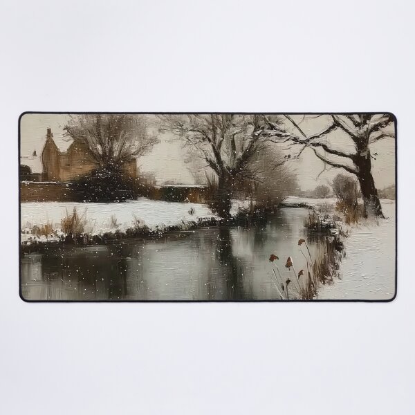 Item preview, Snowy Riverbank Scene designed and sold by lautir.