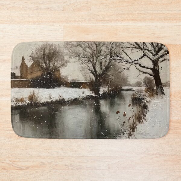 Item preview, Snowy Riverbank Scene designed and sold by lautir.
