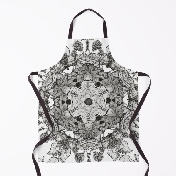 Item preview, Urtica dioica – Botanical Mandala in Charcoal (Black & White Edition) designed and sold by Colorshow-relax.