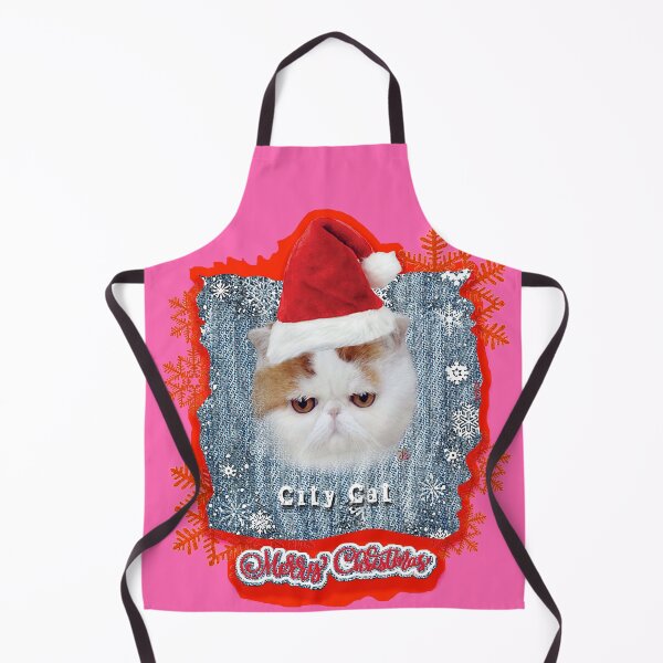 Item preview, Merry Christmas - Denim Flag Ragdoll City Cat (ACCI) designed and sold by VanyssaGraphics.