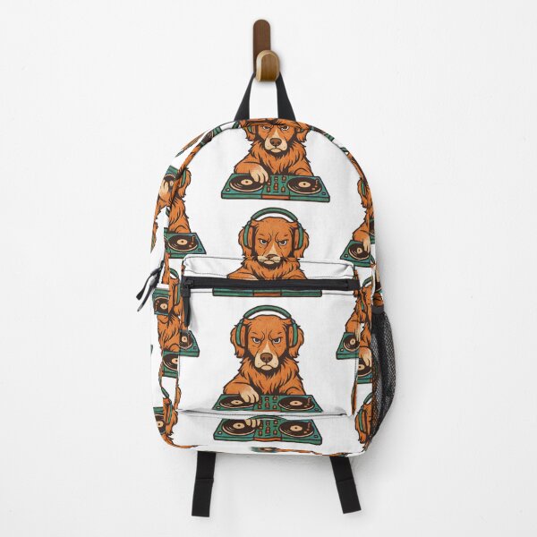 Item preview, DJ Toller Retriever in retro vinyl style designed and sold by Pineapple-Tree.