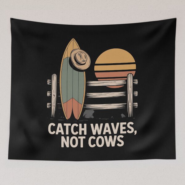 Item preview, Coastal Cowgirl - Western Surfboard - Retro Beach - Cowboy Hat - Summer Rodeo - Surfer Girl Aesthetic - Boho Western - Tropical Cowboy - Vintage Surf Style - Beach Life - Sunset Surf Club designed and sold by JansenGS.