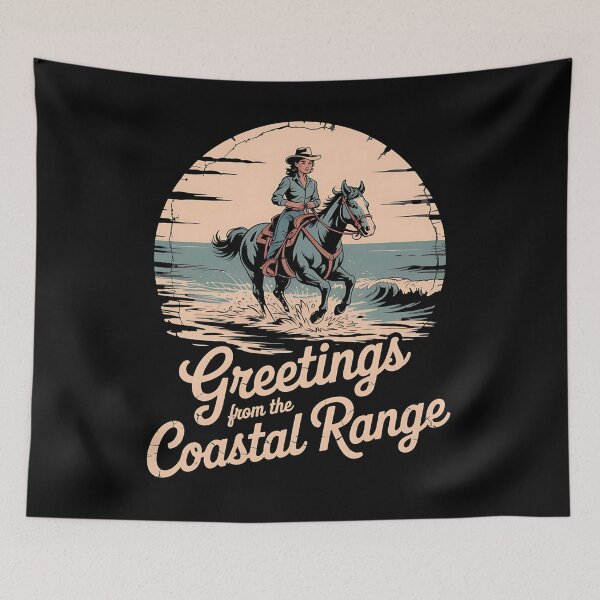 Item preview, Coastal Cowgirl - Western Surfboard - Retro Beach - Cowboy Hat - Summer Rodeo - Surfer Girl Aesthetic - Boho Western - Tropical Cowboy - Vintage Surf Style - Beach Life - Sunset Surf Club designed and sold by JansenGS.