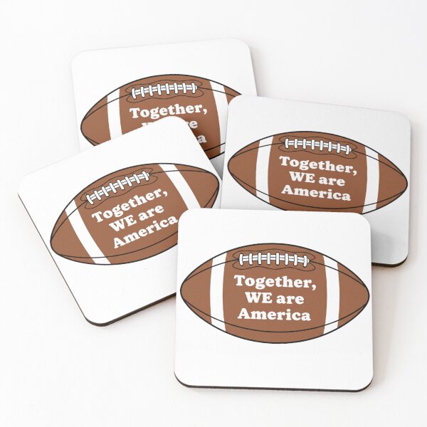 Item preview, Together WE are America - Patriotic Football Unity Typography designed and sold by axiksa10.