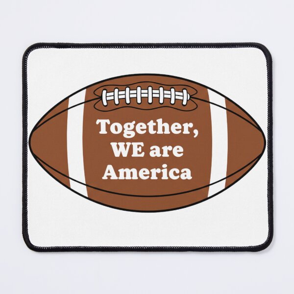 Item preview, Together WE are America - Patriotic Football Unity Typography designed and sold by axiksa10.