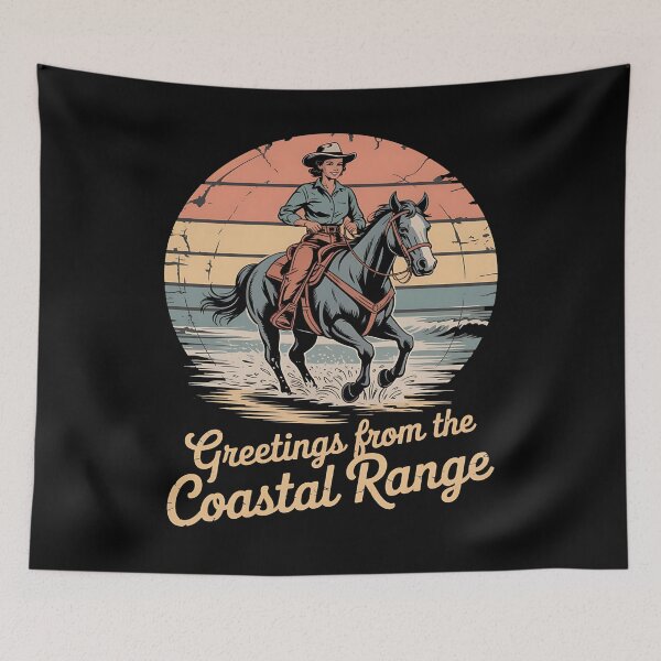 Item preview, Coastal Cowgirl - Western Surfboard - Retro Beach - Cowboy Hat - Summer Rodeo - Surfer Girl Aesthetic - Boho Western - Tropical Cowboy - Vintage Surf Style - Beach Life - Sunset Surf Club designed and sold by JansenGS.