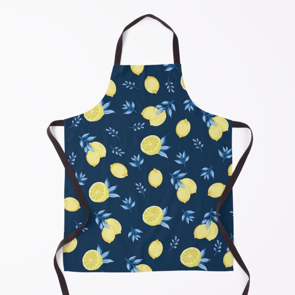 Item preview, Lemon Fresh Navy Pattern designed and sold by kseniiamys.