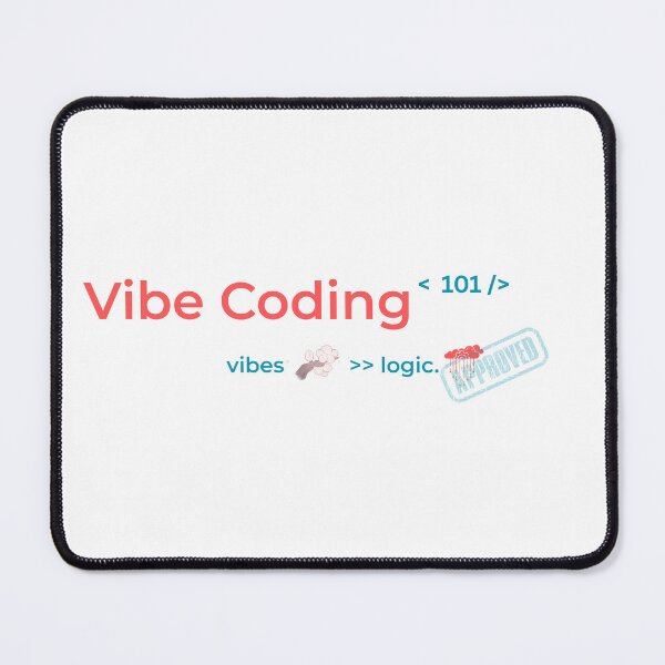Item preview, Special- Vibe Coding 101 – Vibe > Logic | Minimal Programmer Humor Design designed and sold by AltMain.