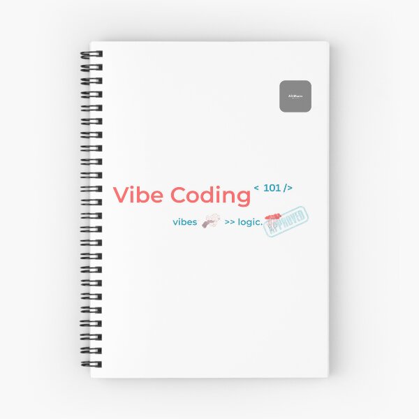 Item preview, Special- Vibe Coding 101 – Vibe > Logic | Minimal Programmer Humor Design designed and sold by AltMain.