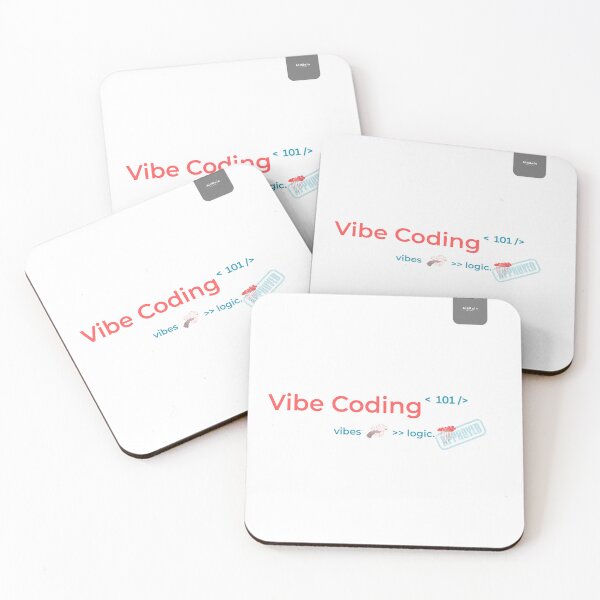 Item preview, Special- Vibe Coding 101 – Vibe > Logic | Minimal Programmer Humor Design designed and sold by AltMain.