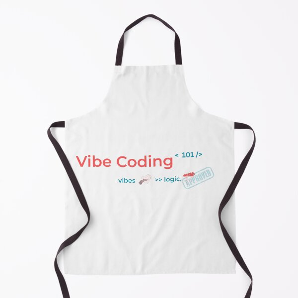 Item preview, Special- Vibe Coding 101 – Vibe > Logic | Minimal Programmer Humor Design designed and sold by AltMain.