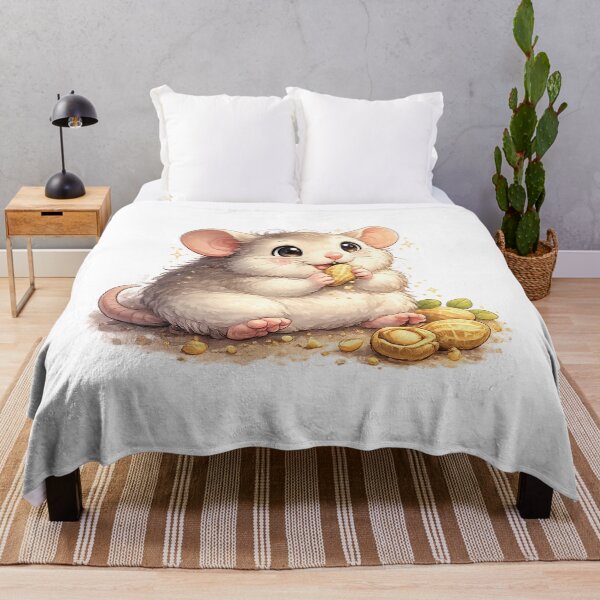 Item preview, Chubby Happy Dumbo Rat Eating a Peanut designed and sold by SpicyWind.