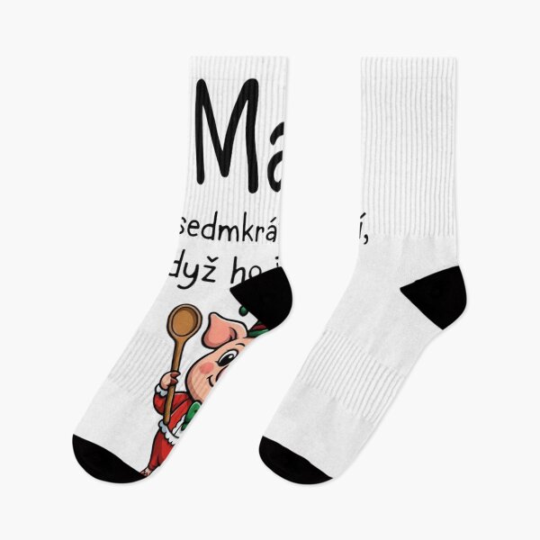 Item preview, Maso je sedmkrát chutnější Funny Pig T-Shirt | Czech Food Humor Shirt | Cute Cooking Pig Design for Food Lovers designed and sold by Sushikidsntoddlers.