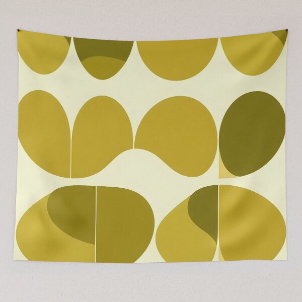 Item preview, Mid Century Olive Green Pattern  designed and sold by GraphicsClub.