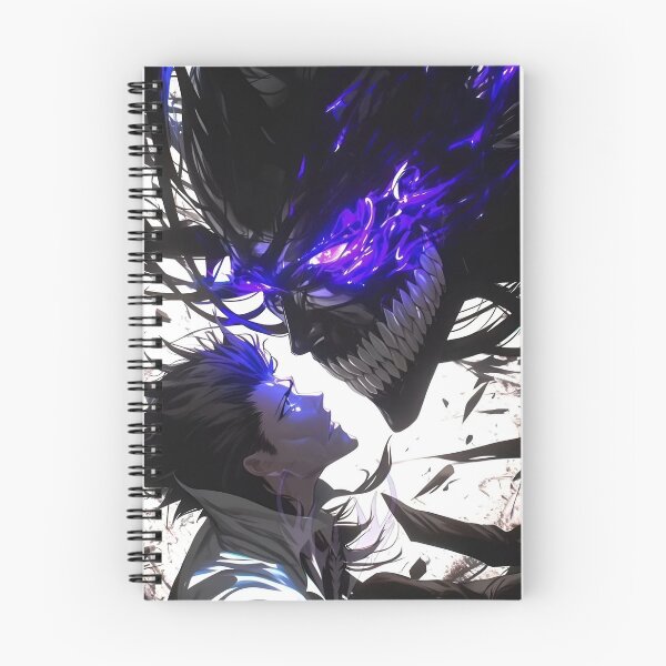 Item preview, Aizen -Shadow Demon Awakening – Dark Anime Power Clash with Neon Purple Energy designed and sold by Dyan4.