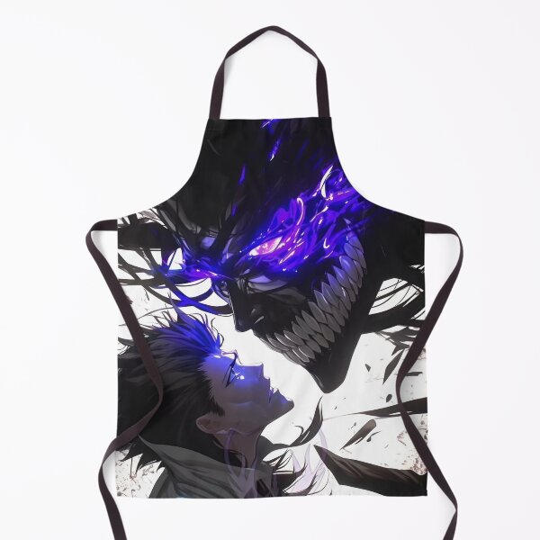Item preview, Aizen -Shadow Demon Awakening – Dark Anime Power Clash with Neon Purple Energy designed and sold by Dyan4.