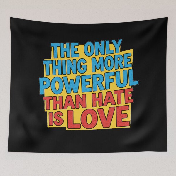 Item preview,  the Only Thing More Powerful Than Hate is love, resist and persist designed and sold by Meryem Mamouni.