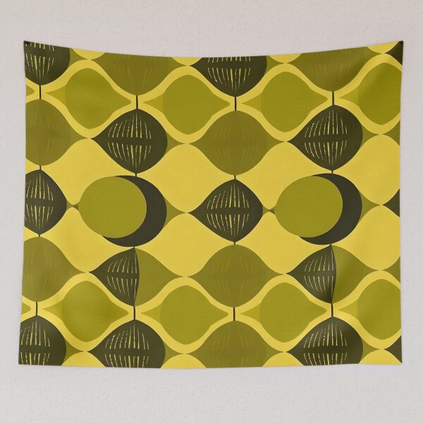 Item preview, Mid Century Olive Green Pattern  designed and sold by GraphicsClub.