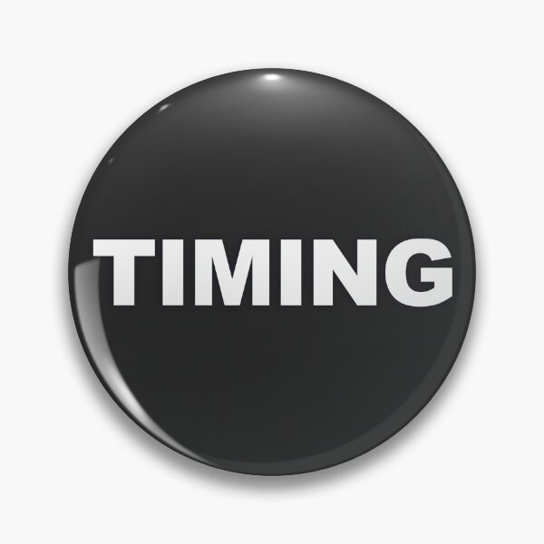 Item preview, TIMING — White Minimal Bold Type Statement designed and sold by WORDPAUSE.