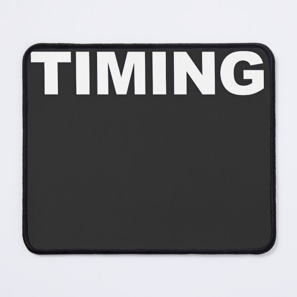 Item preview, TIMING — White Minimal Bold Type Statement designed and sold by WORDPAUSE.