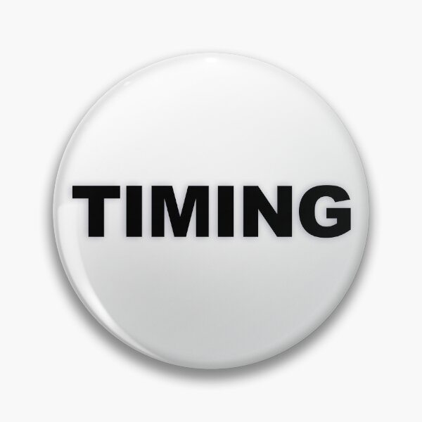 Item preview, TIMING — Black Minimal Bold Type Statement designed and sold by WORDPAUSE.
