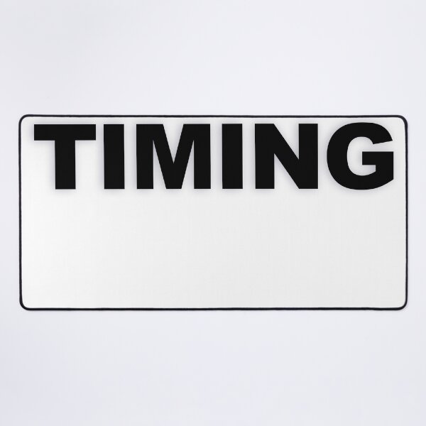 Item preview, TIMING — Black Minimal Bold Type Statement designed and sold by WORDPAUSE.