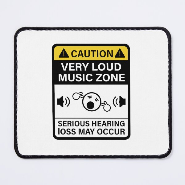 Item preview, Caution Loud Music zone designed and sold by ElseWorldDesign.