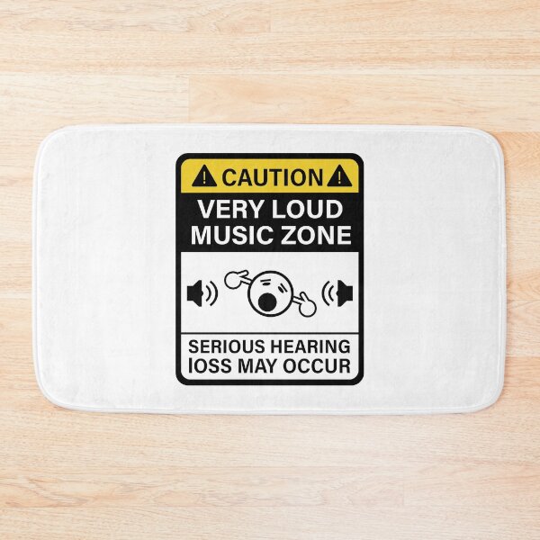 Item preview, Caution Loud Music zone designed and sold by ElseWorldDesign.
