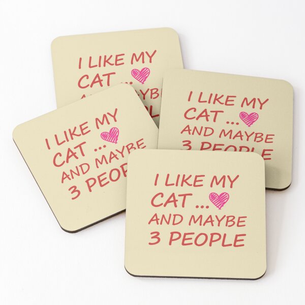 Item preview, I Like My Cat ... And Maybe 3 People Cat Lover Introvert Pet Owner designed and sold by Bouufarte.