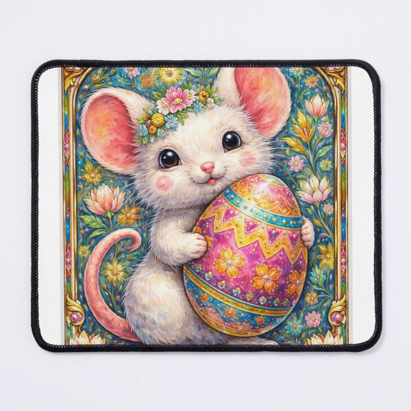 Item preview, Happy Easter Mouse With Egg designed and sold by VFWChuck.