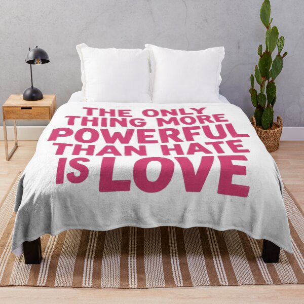 Item preview, the Only Thing More Powerful Than Hate is love, resist and persist,anti fascism designed and sold by Meryem Mamouni.