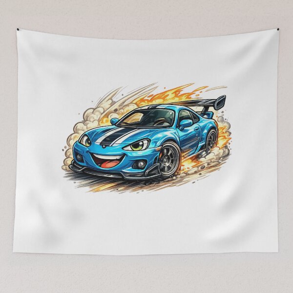 Item preview, Smiling Sports Car in Motion designed and sold by SpicyWind.