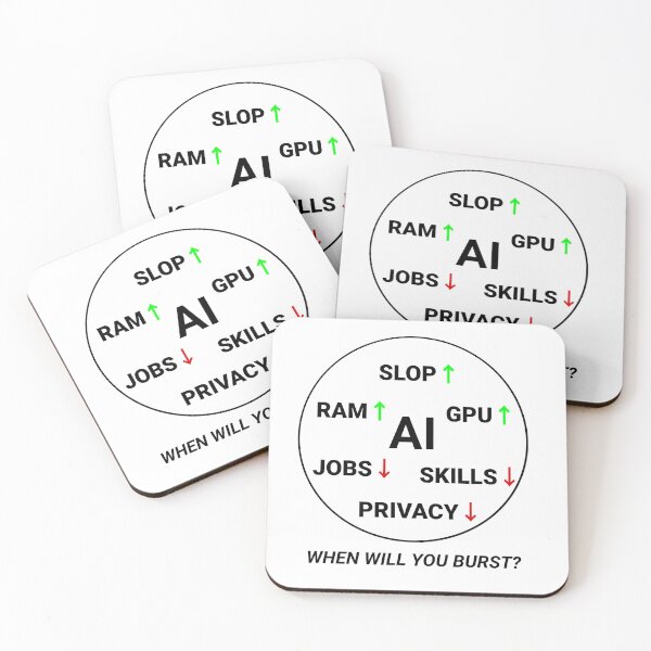 Item preview, AI When Will You Burst? designed and sold by Rell Design.
