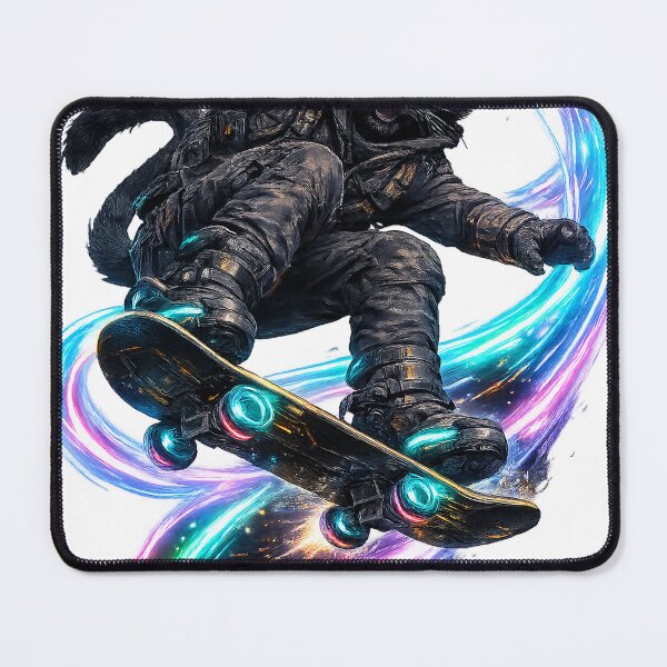Item preview, Anti Gravity Skater Cat designed and sold by pumsquare.