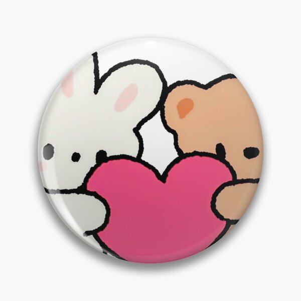 Item preview, Cute Bunny and Teddy Bear Hugging Heart Valentine’s Day Kawaii Love Design designed and sold by Aedition.