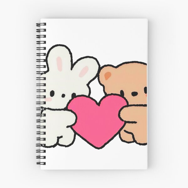 Item preview, Cute Bunny and Teddy Bear Hugging Heart Valentine’s Day Kawaii Love Design designed and sold by Aedition.