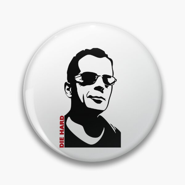 Item preview, John McClane Portrait - Die Hard Action Hero Minimalist Art designed and sold by Midnight Nebula.