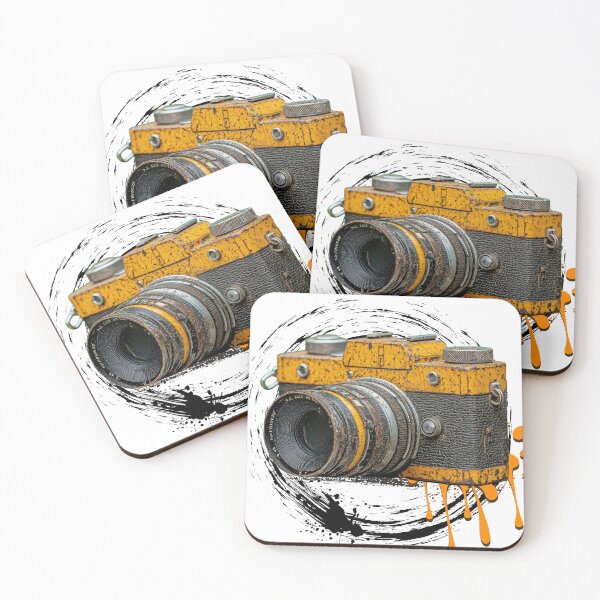 Item preview, Grunge Yellow Vintage Camera Street Art – Retro Photography Aesthetic Design   designed and sold by ChenEngEng.