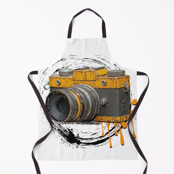 Item preview, Grunge Yellow Vintage Camera Street Art – Retro Photography Aesthetic Design designed and sold by ChenEngEng.