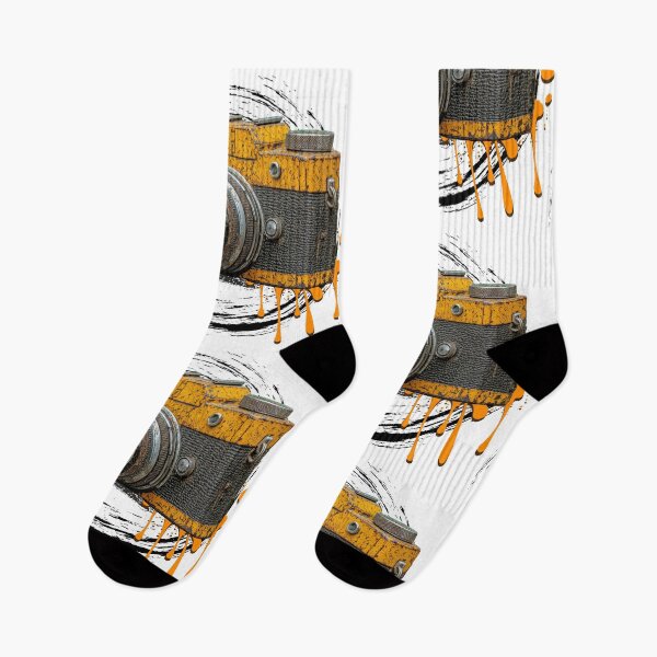 Item preview, Grunge Yellow Vintage Camera Street Art – Retro Photography Aesthetic Design   designed and sold by ChenEngEng.